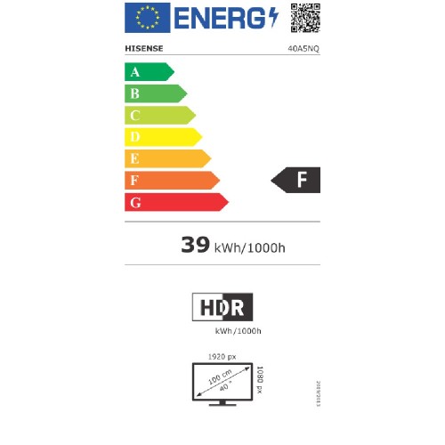 TV LED HISENSE 40A5NQ FHD QLED SMART